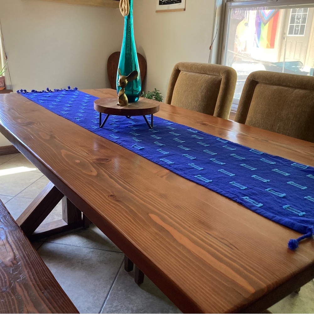 Threshold Blue Table Runner Modern Dining Essential